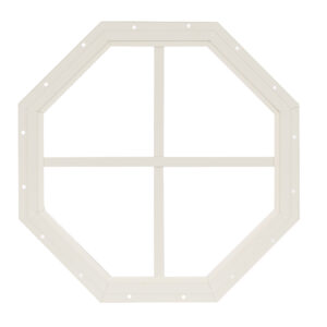Octagon Gable Window: Aluminum