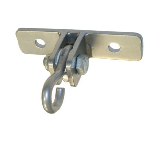 *Small* 2-Hole Cast Steel Swing Hanger with Stainless Steel E-Hook